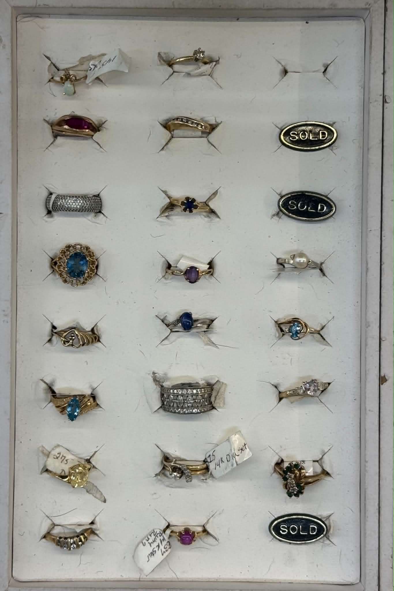 Assorted Vintage Ring Board Two
