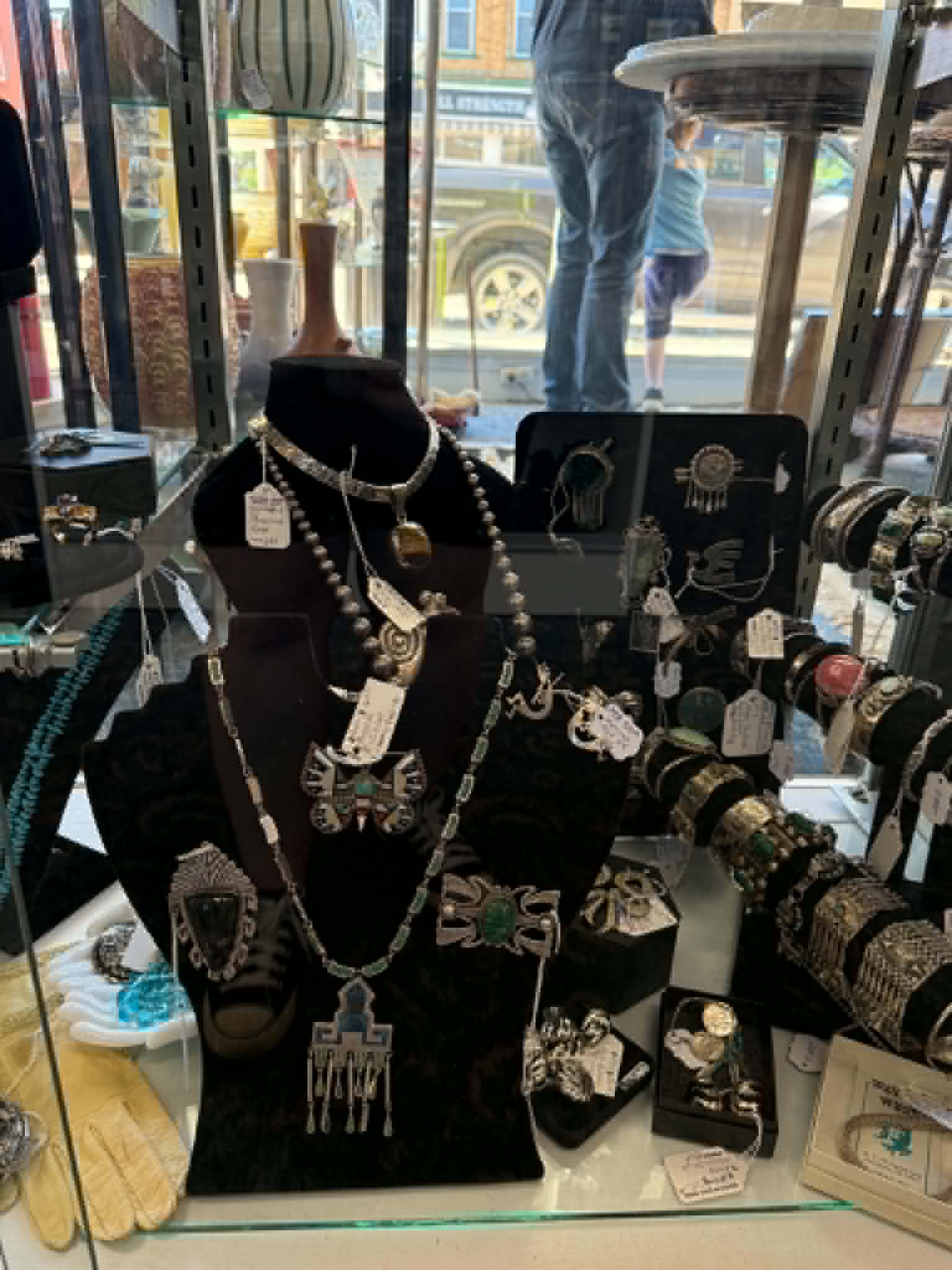 Layered Statement Necklace Display