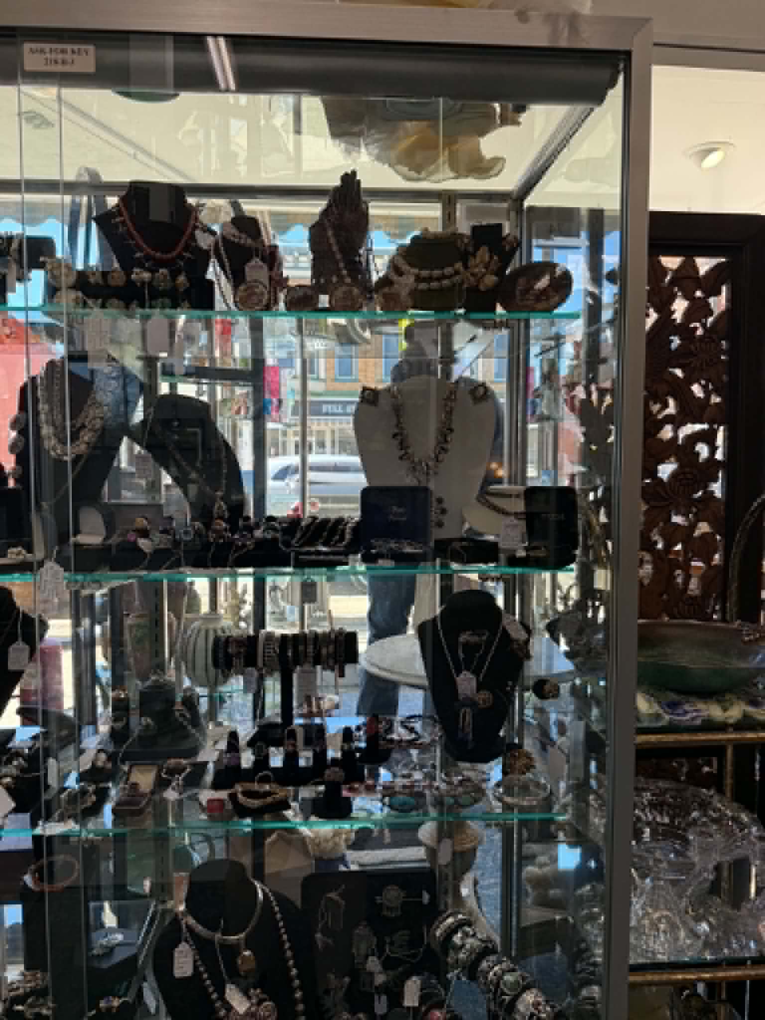 Necklace Cabinet Display