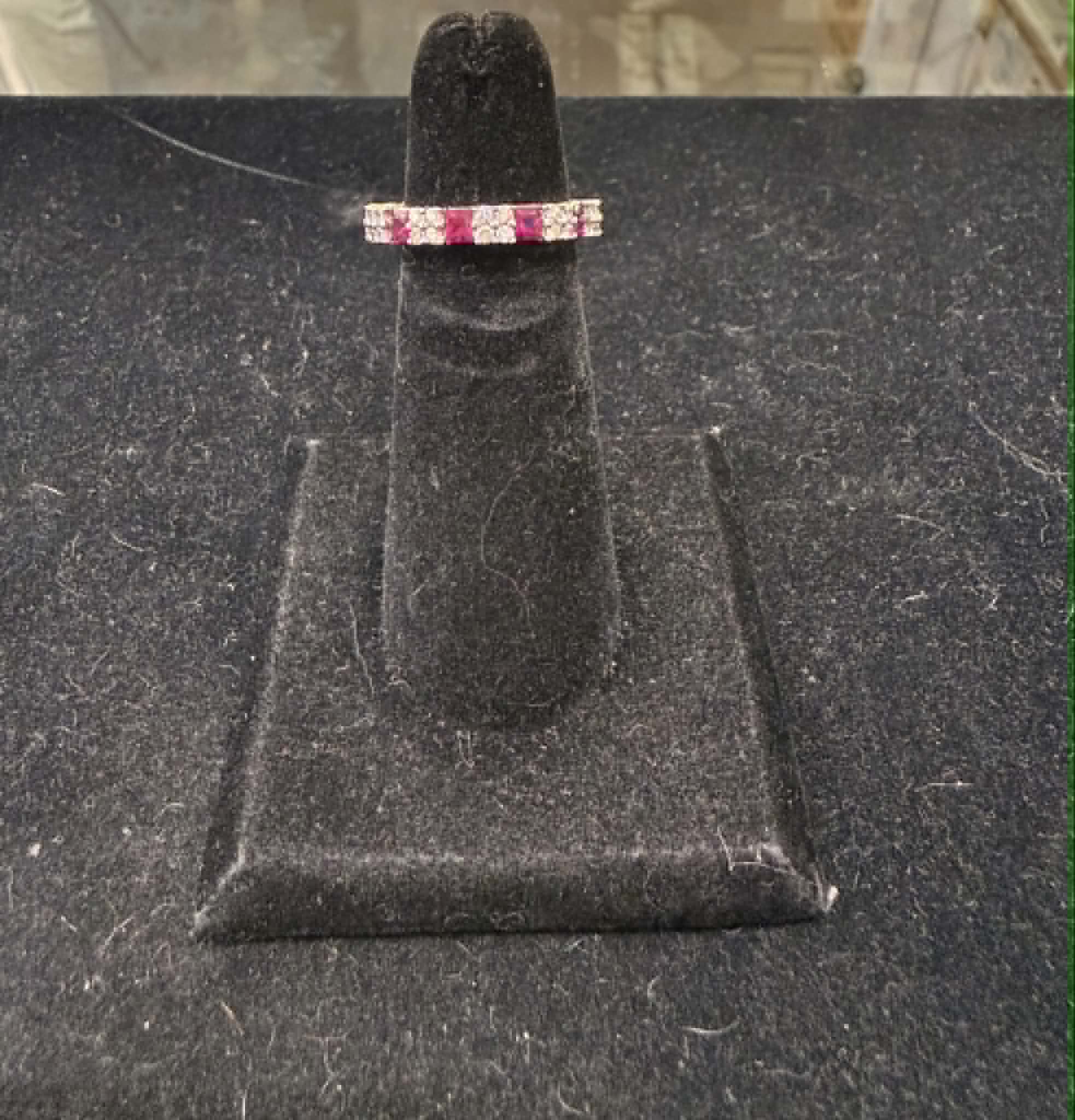 Ruby Band Ring Display